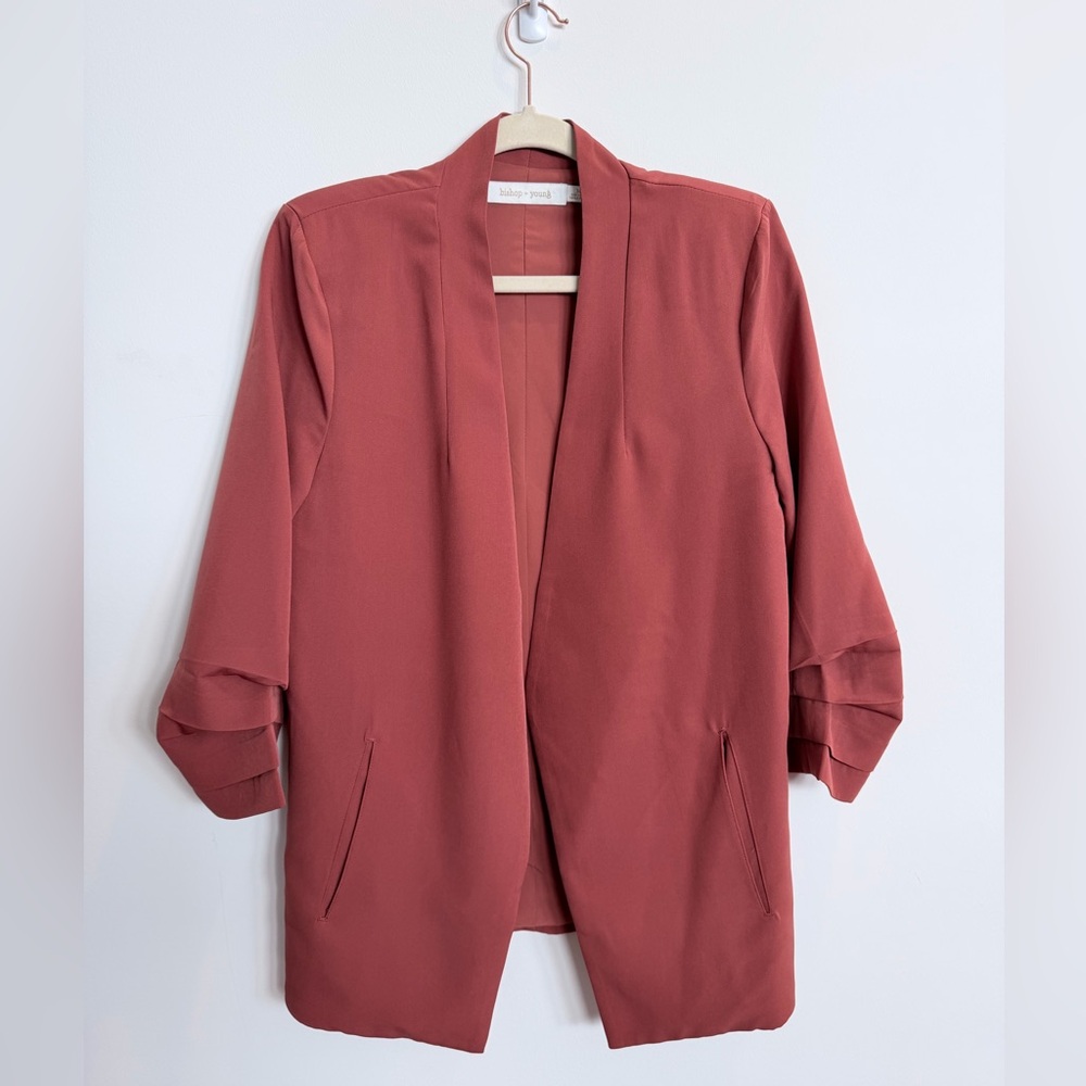 Bishop + Young Terracotta Rust Blazer, Size Medium